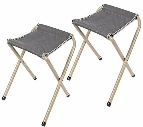 416h U7XxdL 500x445 - REDCAMP 2-Pack Folding Camp Stools for Adults, Sturdy Heavy Duty Portable Camping Stools for Fishing Sitting, Hold 300lbs Heavy People and Kids
