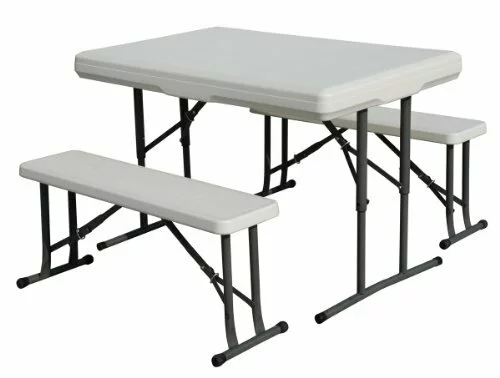 41DKu4 wOoL - Stansport Heavy Duty Picnic Table and Bench Set