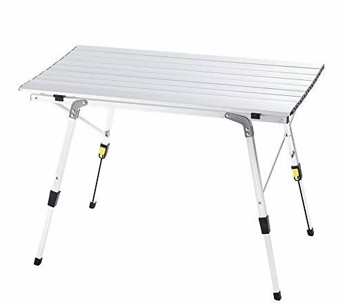 41h30XaI3gL 500x445 - Camp Field Camping Table with Adjustable Legs for Beach, Backyards, BBQ, Party and Picnic Table ...