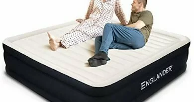 41lJPcmXt0L 390x205 - Englander First Ever Microfiber Air Mattress, Luxury Microfiber airbed with Built in Pump, Highest End Blow Up Bed, Inflatable Air Mattresses for Guests Home Travel 5-Year Warranty (Brown)